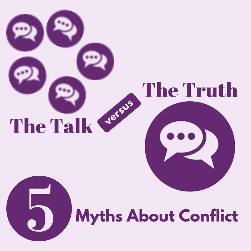 5 myths about conflict. Conflict resolution. speaker. communication