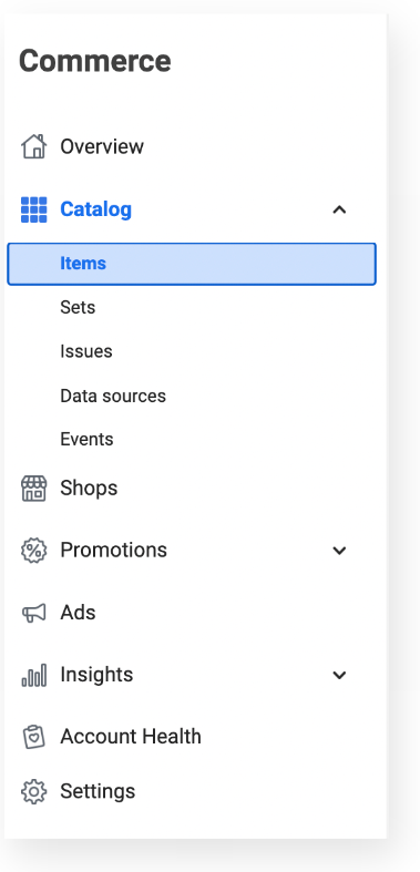 Facebook Product Catalog Setup Guide and Best Practices - Commerce manager