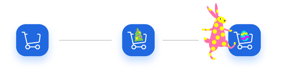 Holiday Season Icon for an E-Commerce App - Pushwoosh Marketing Idea
