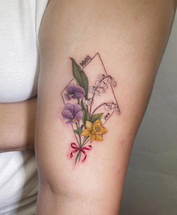 Floral Piece Tattoo