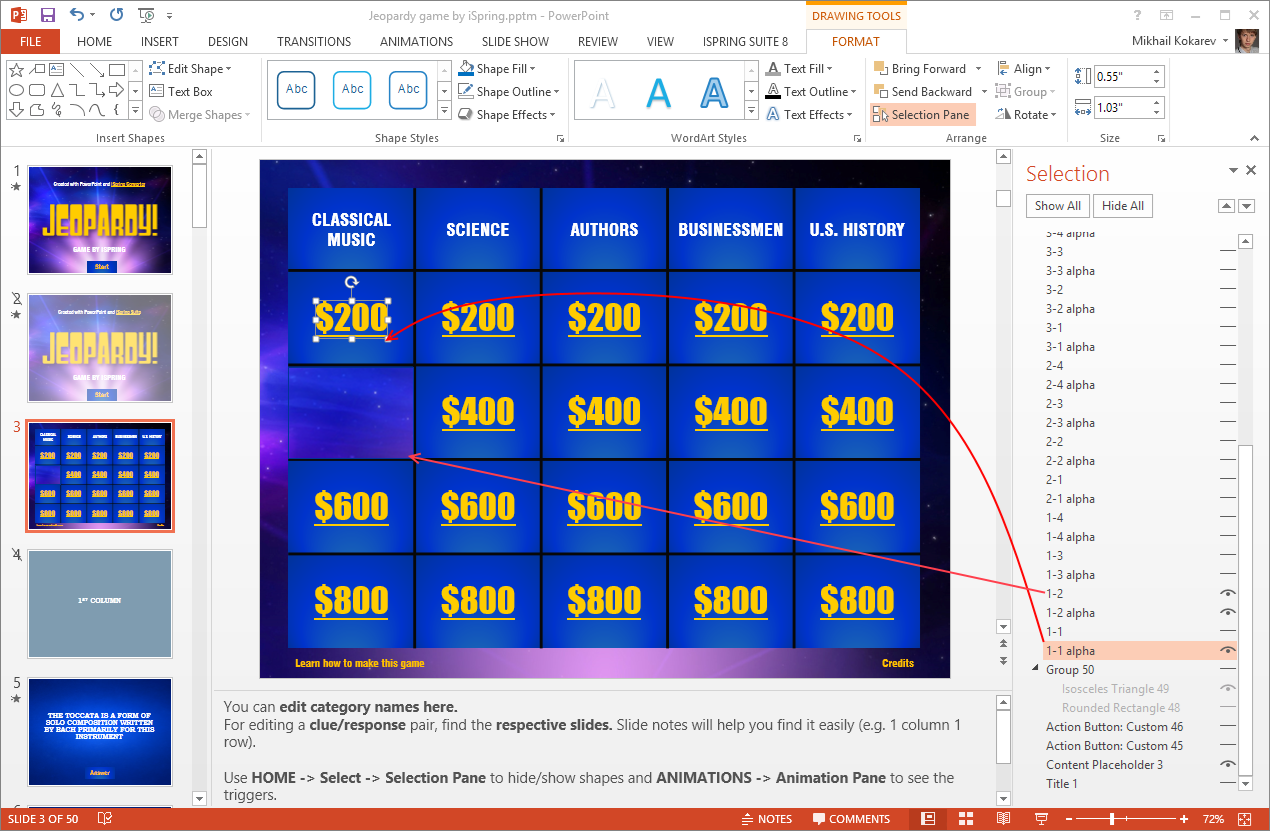 Selection Pane layers