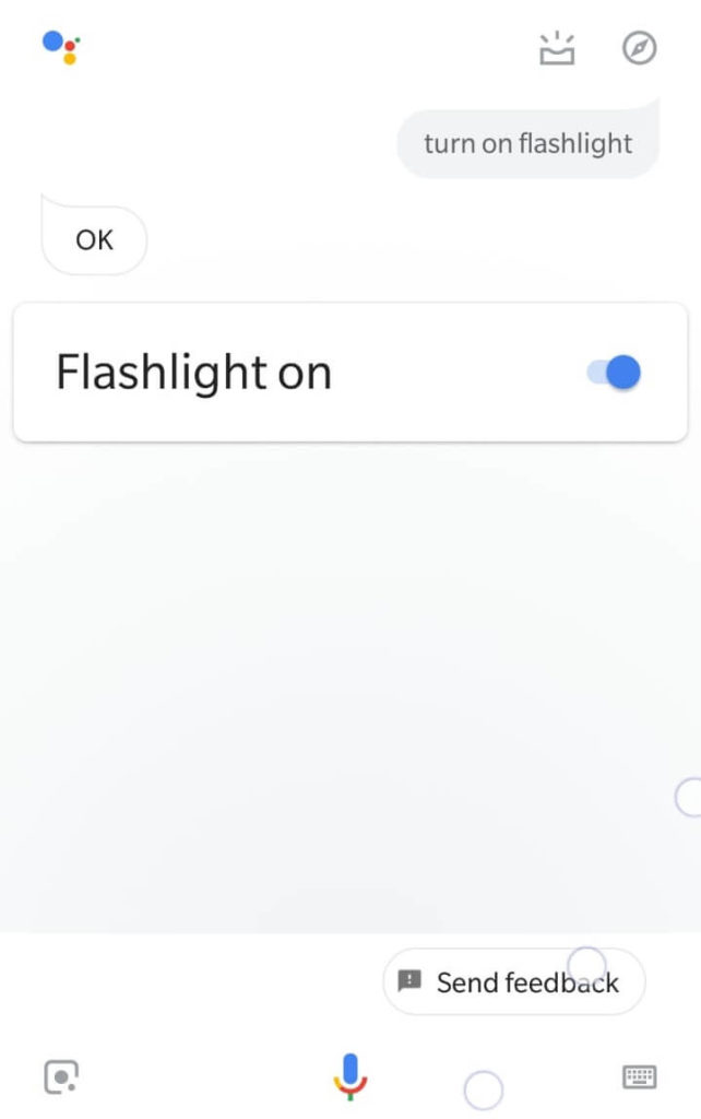 Ok Google, turn on flashlight