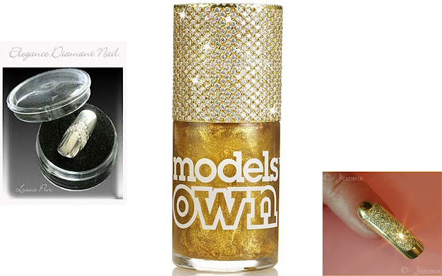 Beauty real Gold nail Polish + Nail Art Design