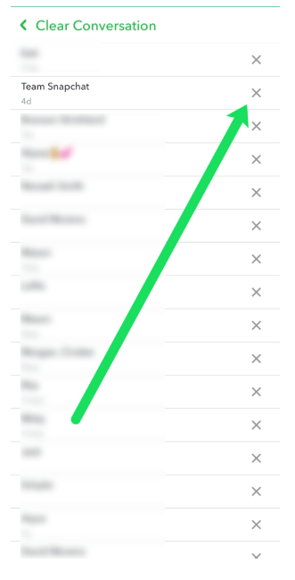 Snapchat - Clear Conversation