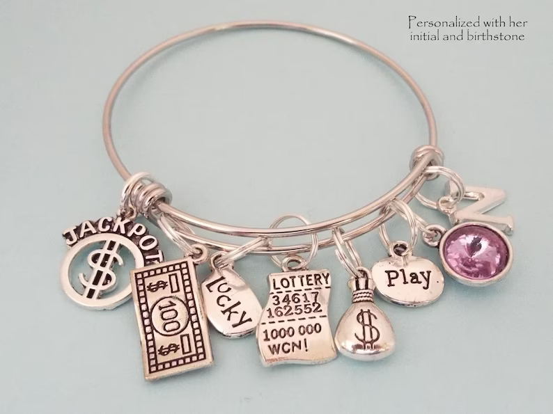 Card Bracelet Play Card Charm Bangle Dice Bangle Gambling Gift Poker Charm Lucky Card Charm Dice Gift Personalized Gift Best Christmas Gift