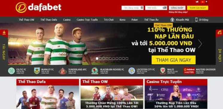 Dafabet – Sòng bài mang tiềm lực tài chính lớn Top 10 casino online uy tín