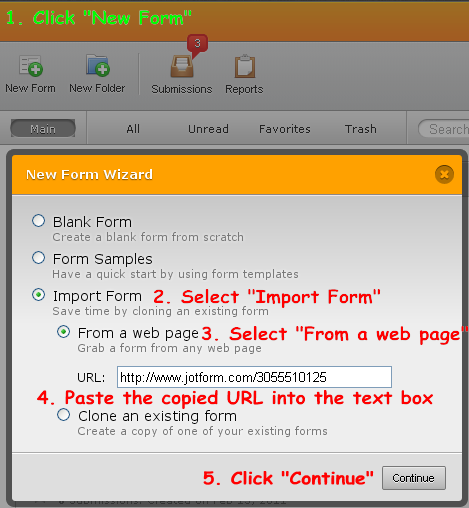 How do we copy forms from one jotform account to another jotform account? Image 1 Screenshot 20