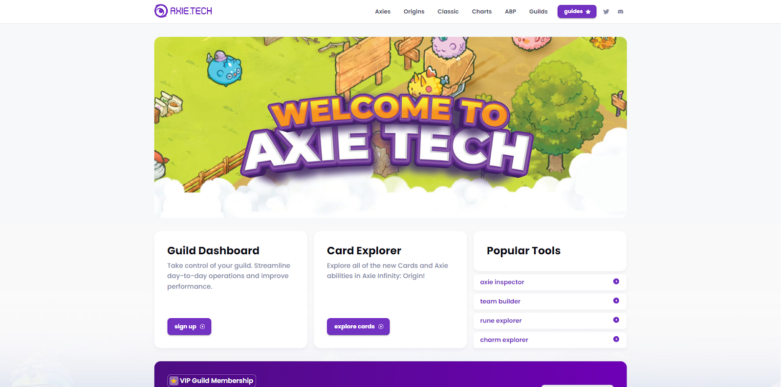 Axie Techのトップ画像