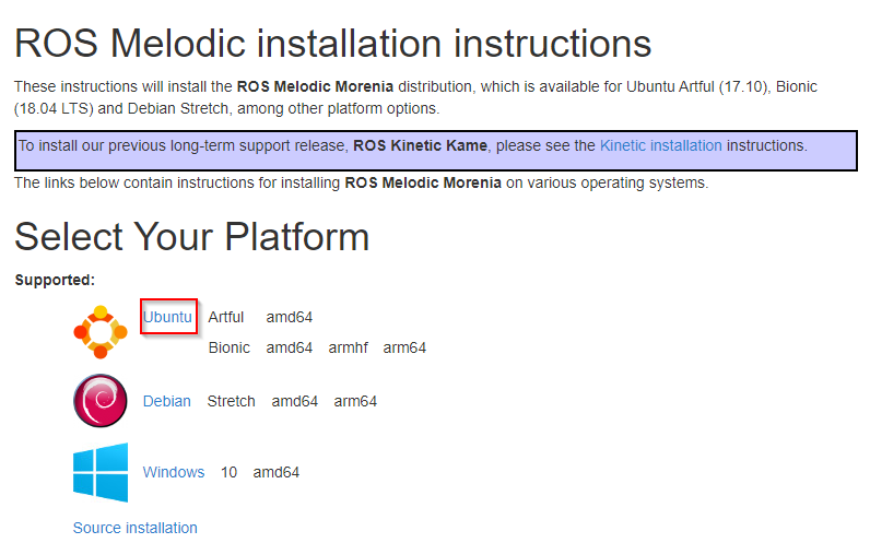 ROS#00Installation<Melodic Morenia>