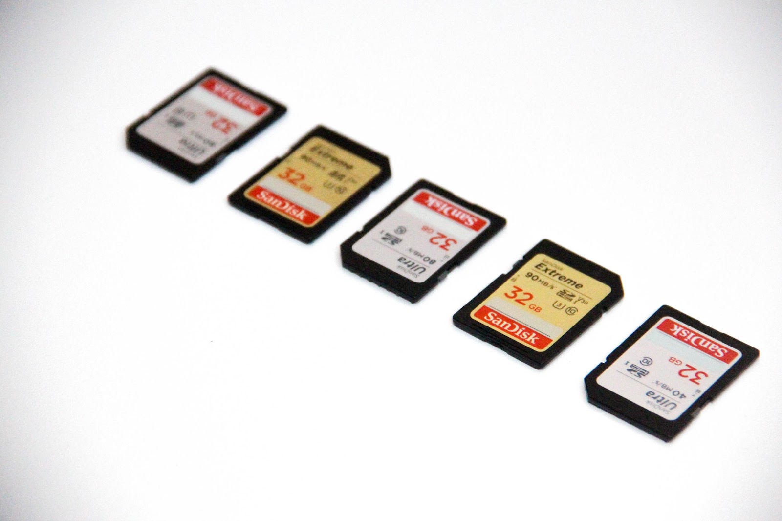several sd cards