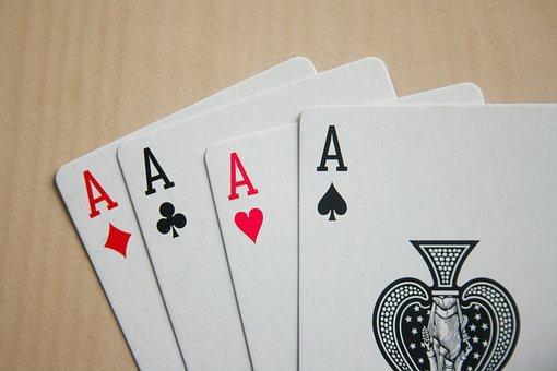 Card Game, Game, Cards, Black, White