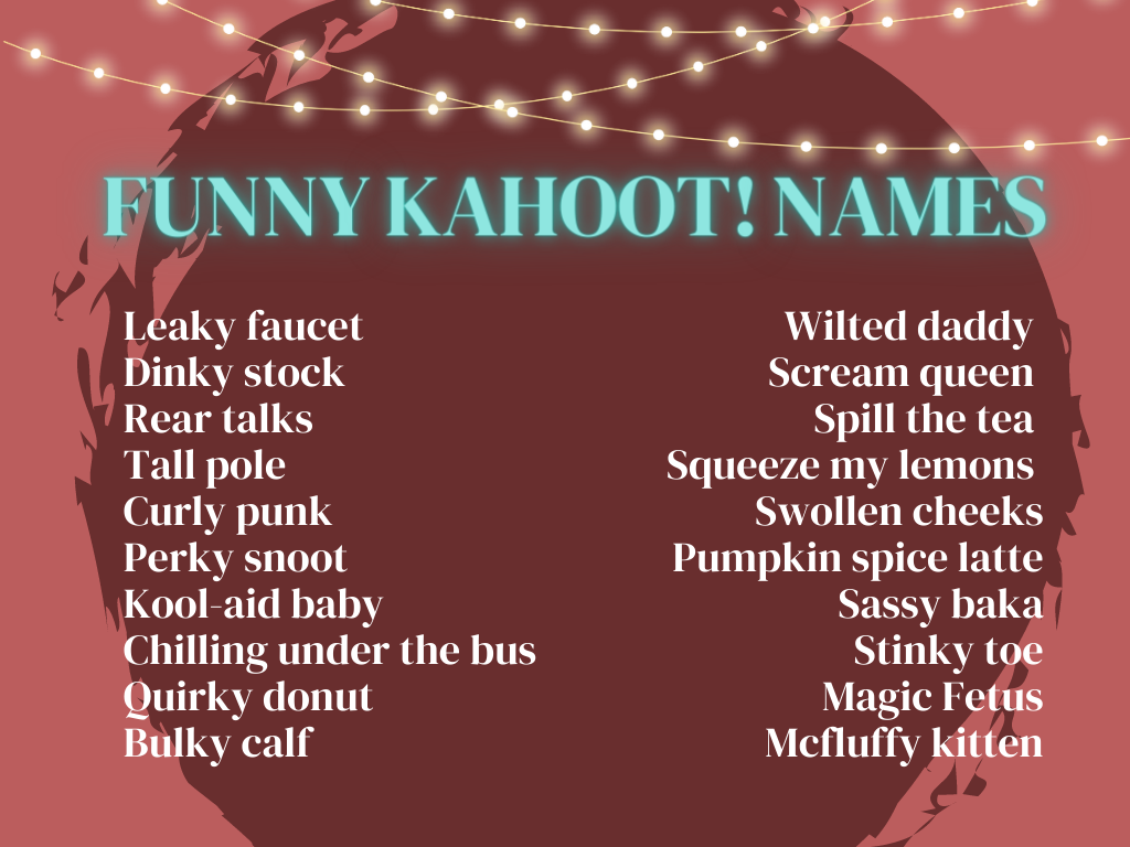 funny kahoot names list