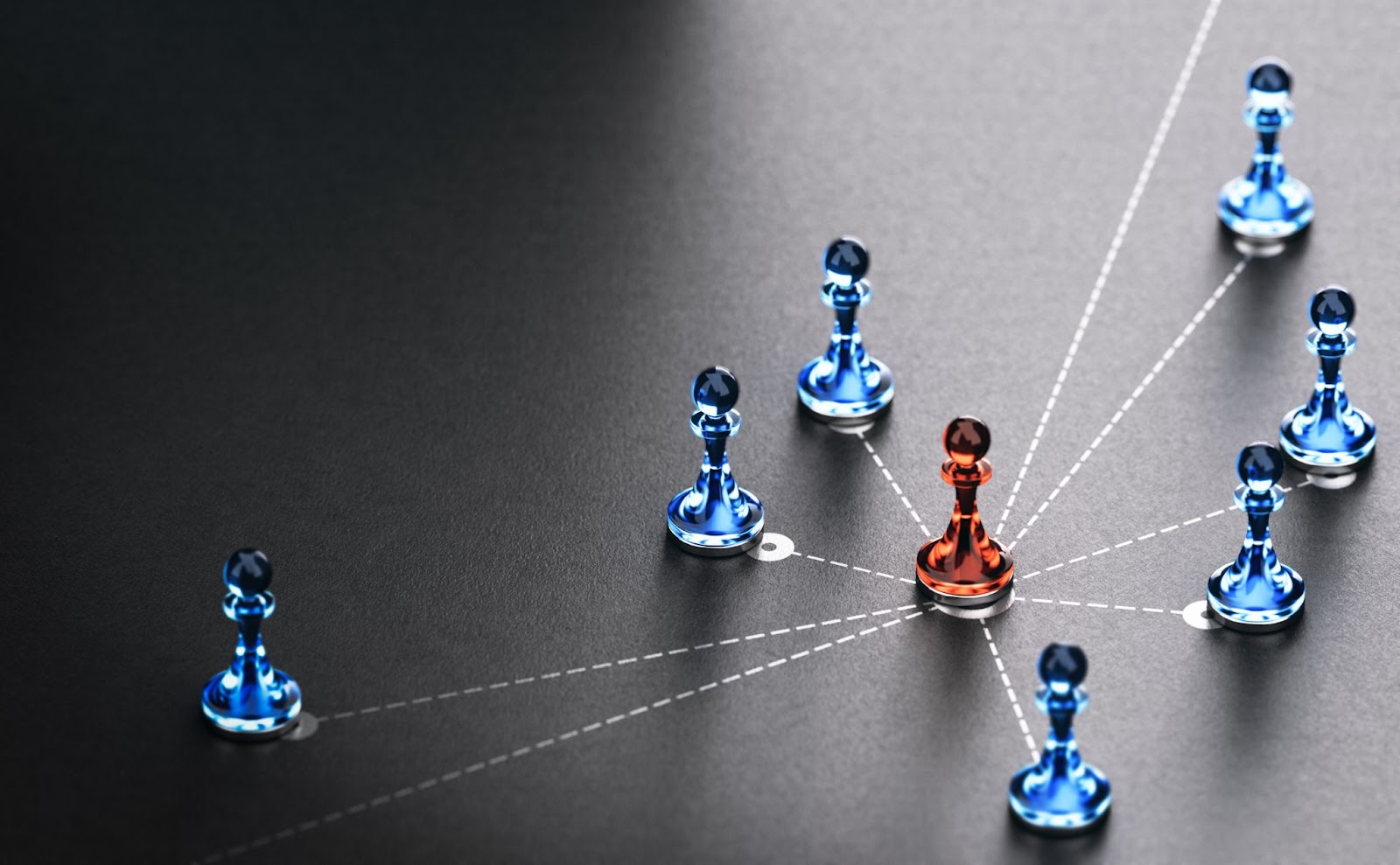 chess pieces illustrating supply chain communication