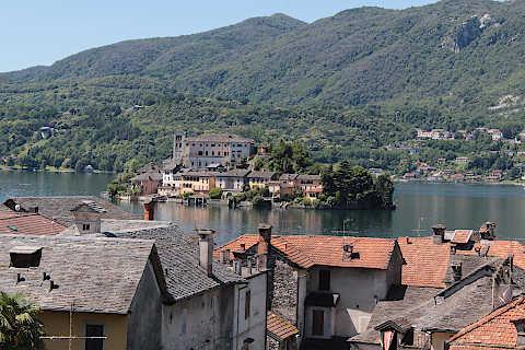 Lake Orta, Italy - small and scenic lake in the Piedmont region of Italy
