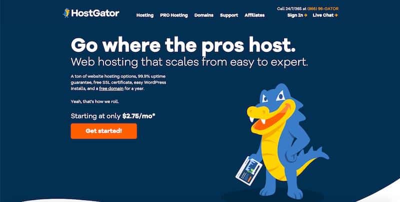 HostGator: Houston-alapú webtárhely