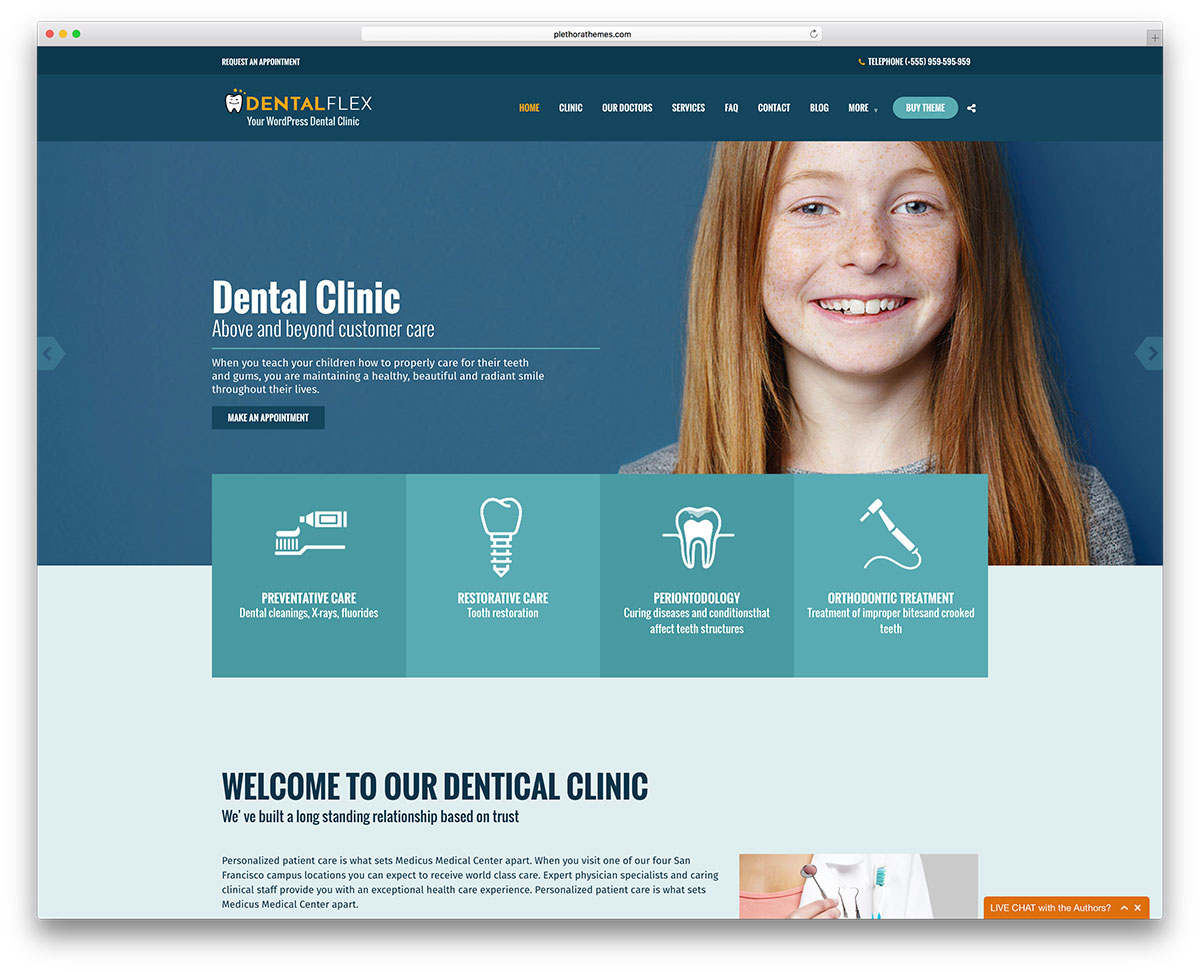 healthflex-dokter gigi-wordpress-tema