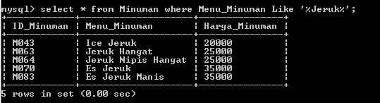 C:\Users\Aras\Documents\Tugas semester 1\Basis data\Tugas besar\7 Like, Order by, Grup By, Asc, Des\Like\Minuman\LIke 7.PNG