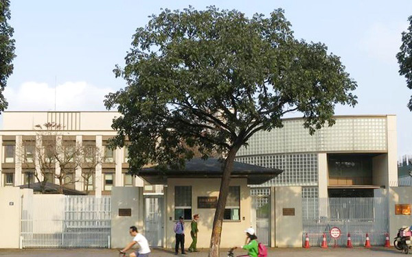 Đại sứ quán Nhật Bản được tọa lạc tại quận Ba Đình