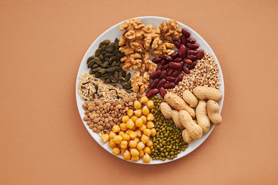 A plate with an assortment of Legumes
