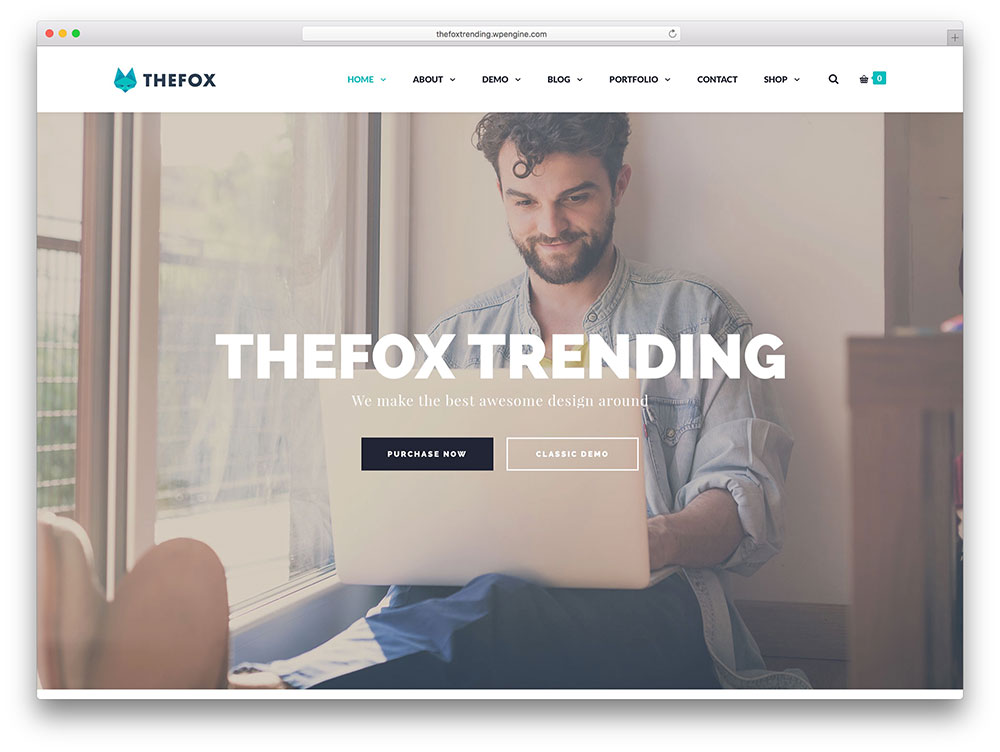 thefox - thème d'entreprise moderne