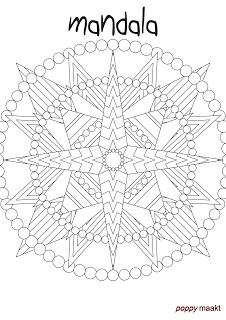 Poppy Makes Colouring Pages