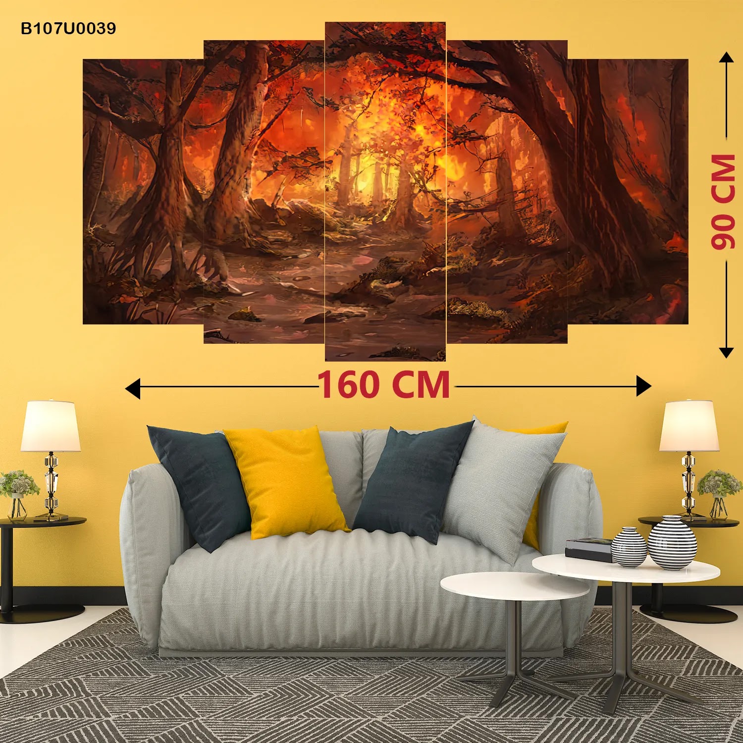 لوحات خماسية مدرج قياس كبير