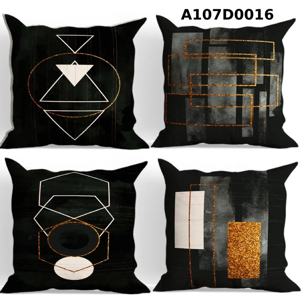 طقم أغطية وسائد 4 قطع  بتصاميم مميزة