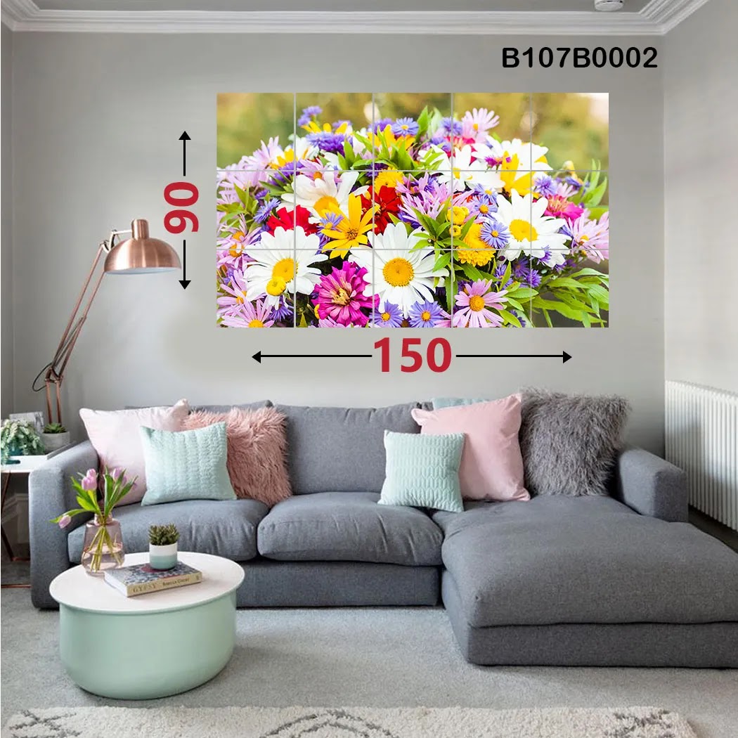 Large coloured flowers picture