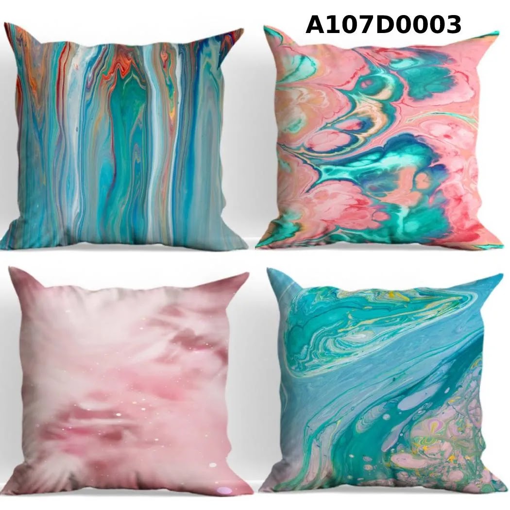 طقم أغطية وسائد 4 قطع  بتصاميم مميزة