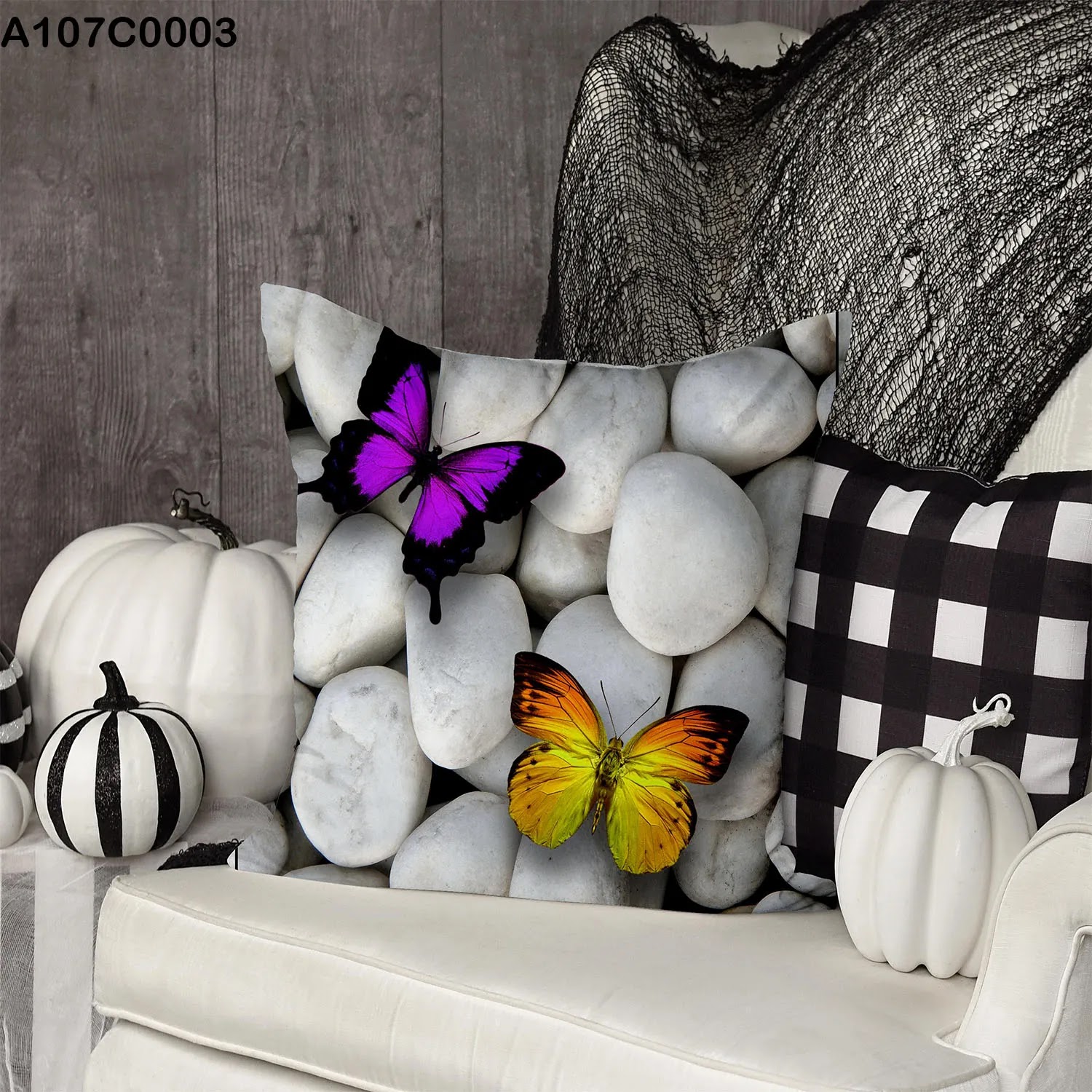 وجه مخدة مطبوع