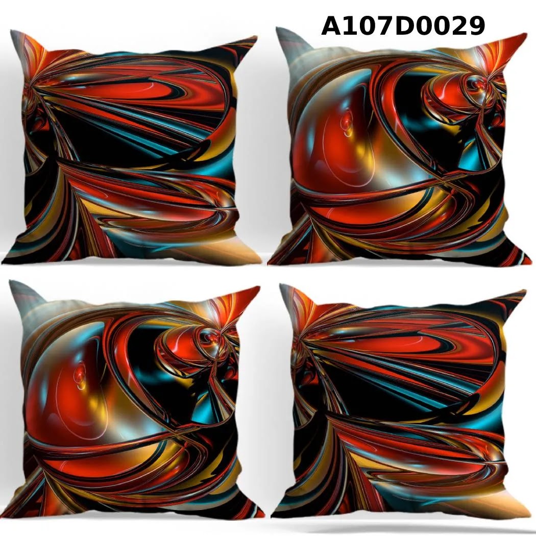 طقم أغطية وسائد 4 قطع  بتصاميم مميزة