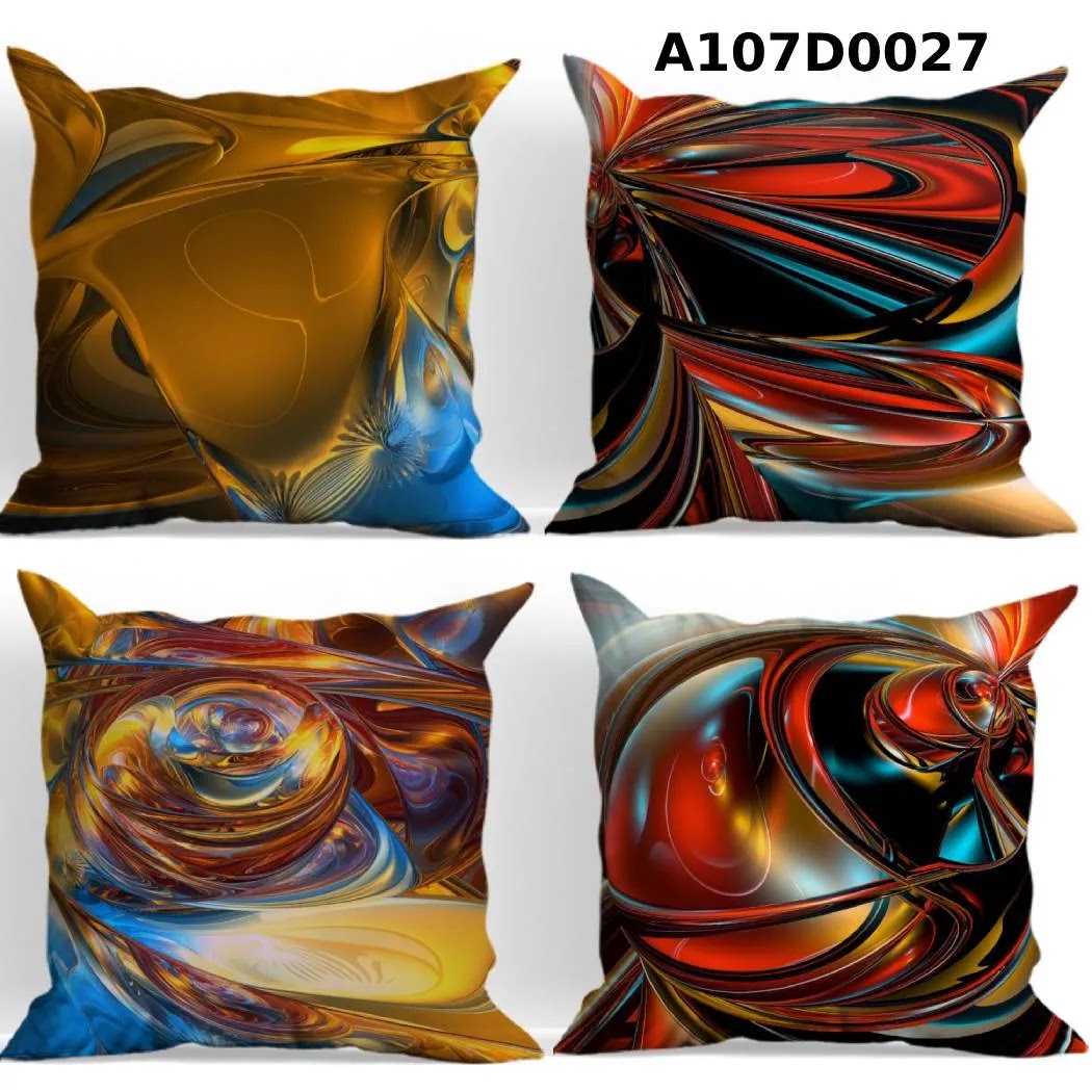 طقم أغطية وسائد 4 قطع  بتصاميم مميزة