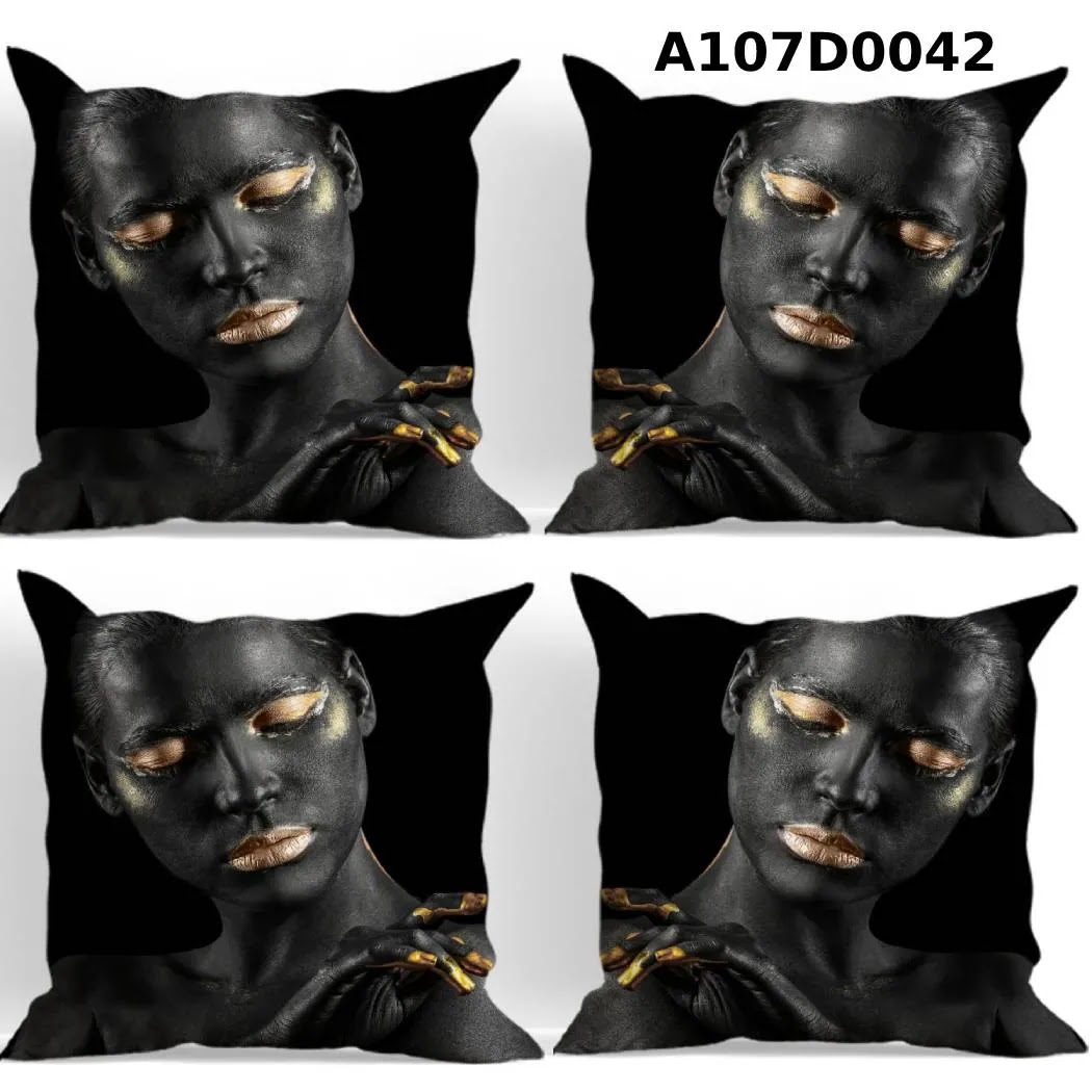 طقم أغطية وسائد 4 قطع  بتصاميم مميزة