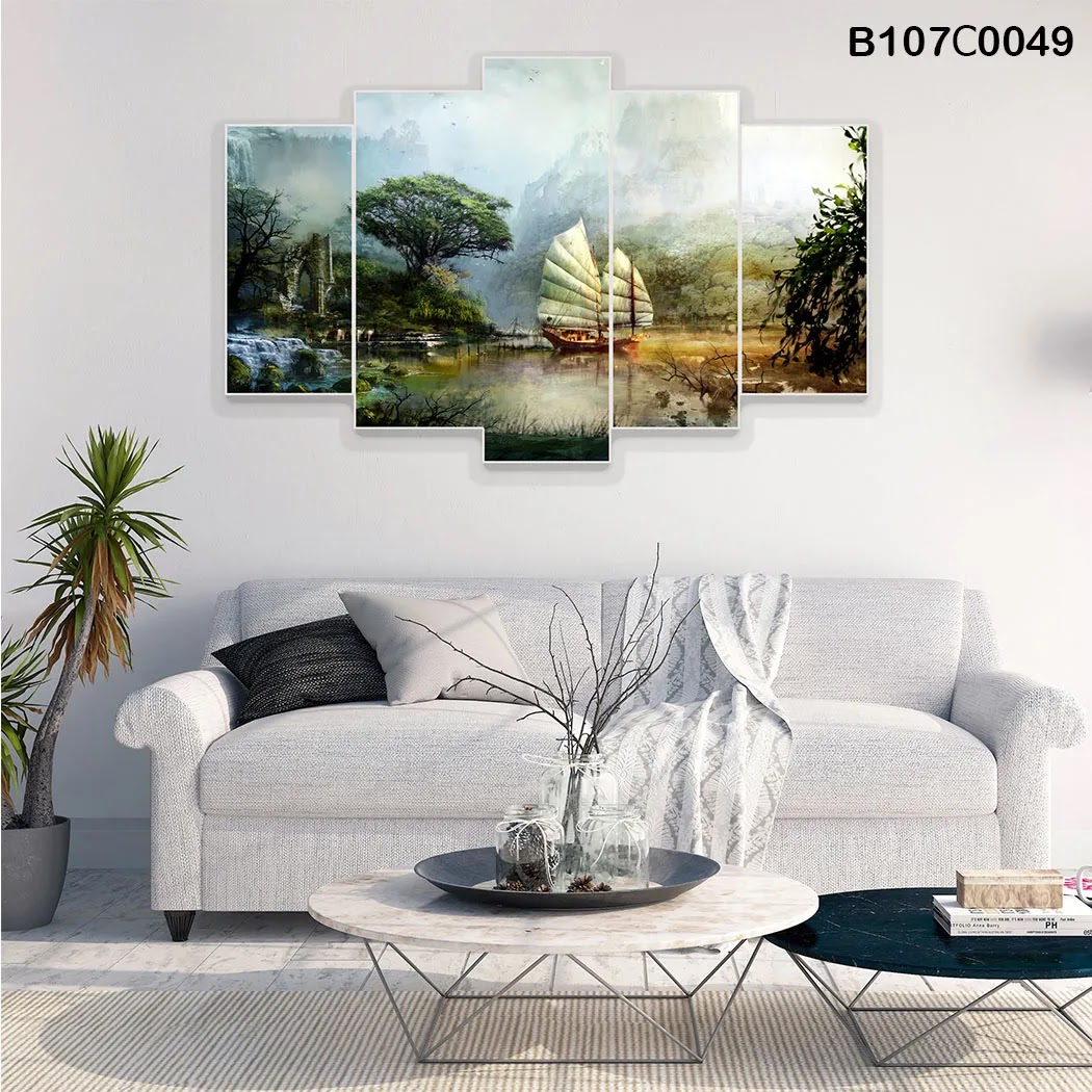 لوحة خماسية مدرجة