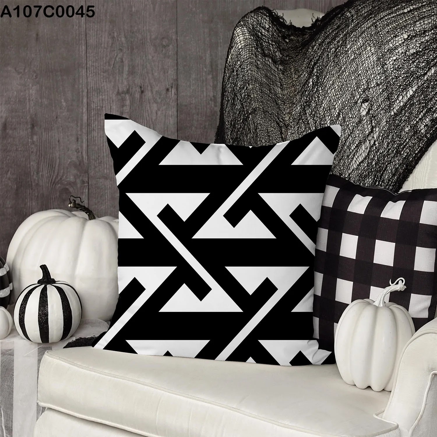 وجه مخدة مطبوع