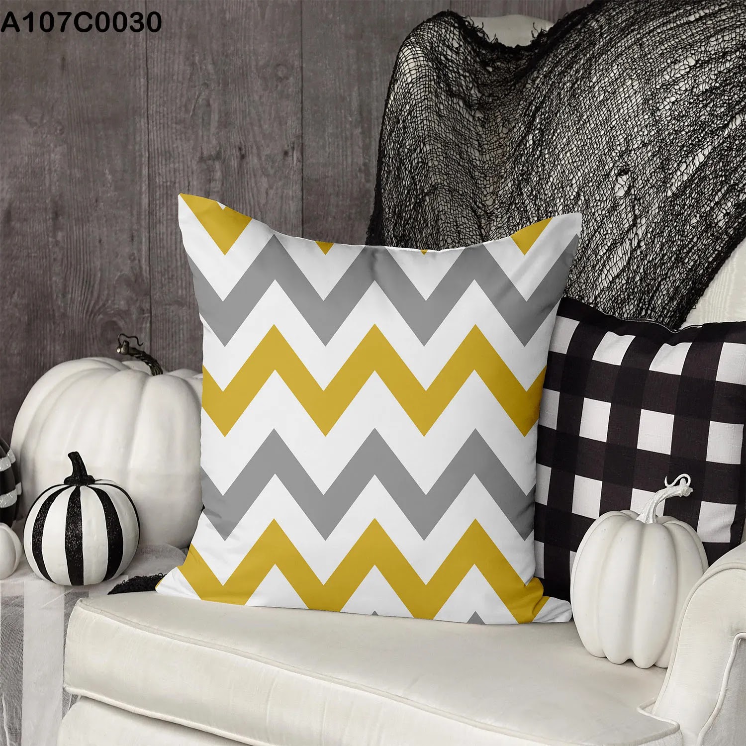 وجه مخدة مطبوع