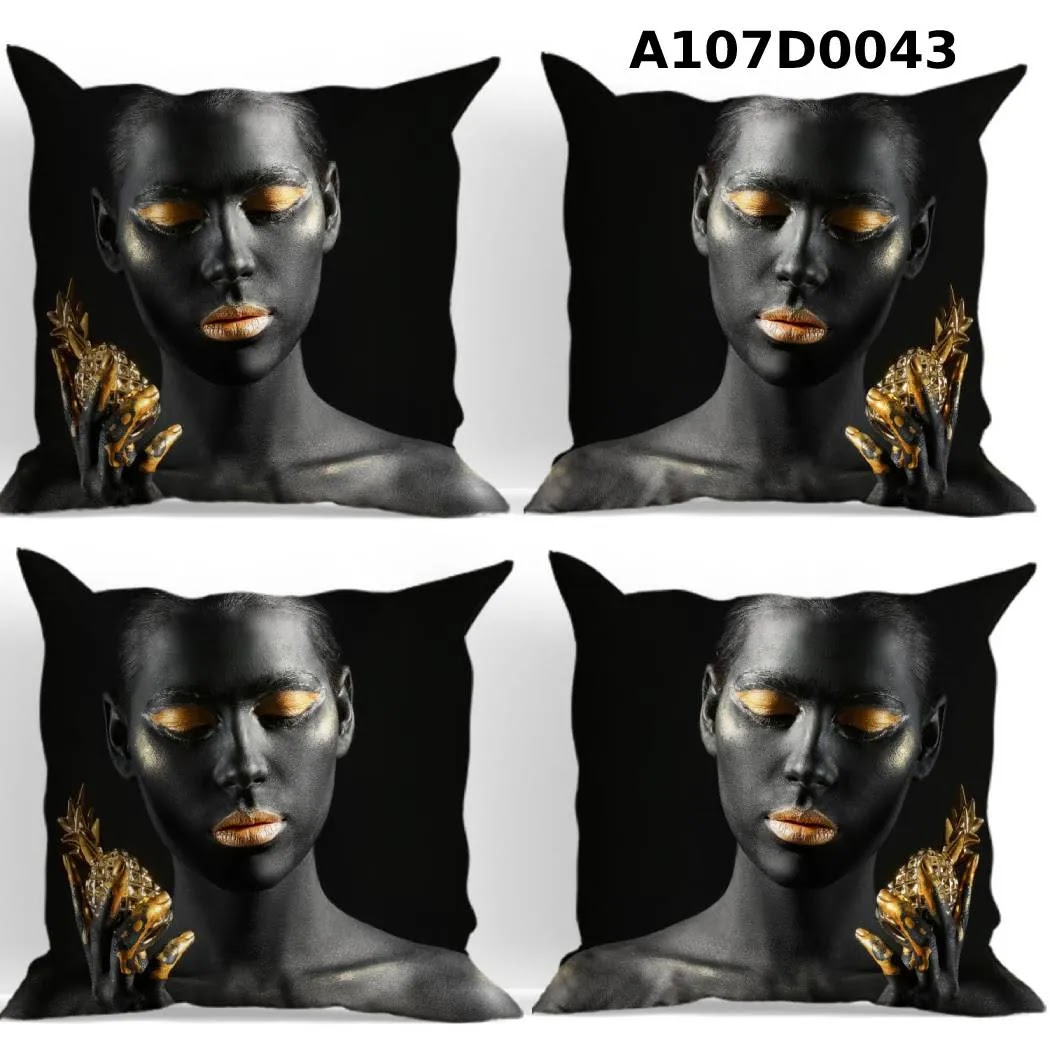 طقم أغطية وسائد 4 قطع  بتصاميم مميزة