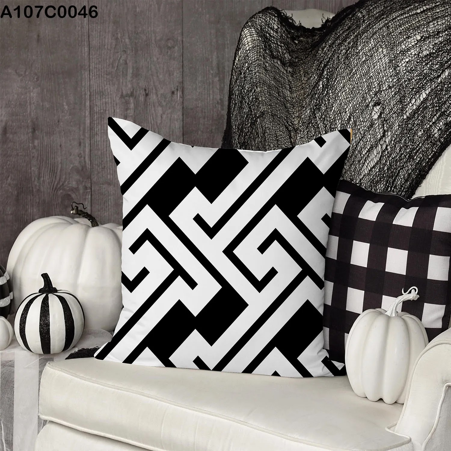 وجه مخدة مطبوع