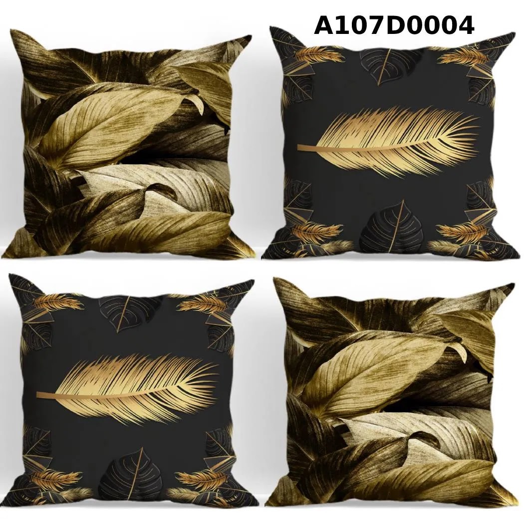 طقم أغطية وسائد 4 قطع  بتصاميم مميزة