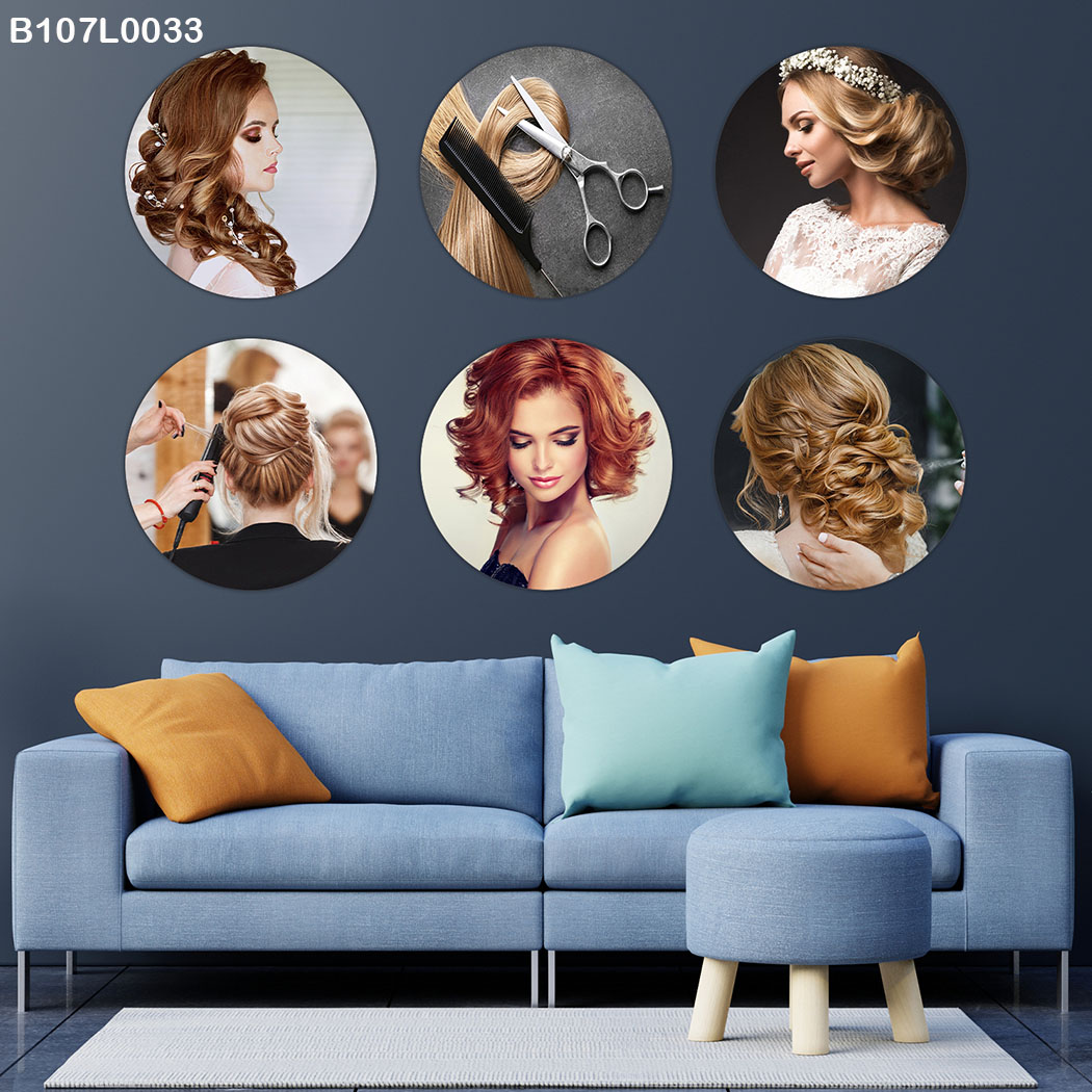 لوحة 6 قطع دائرة