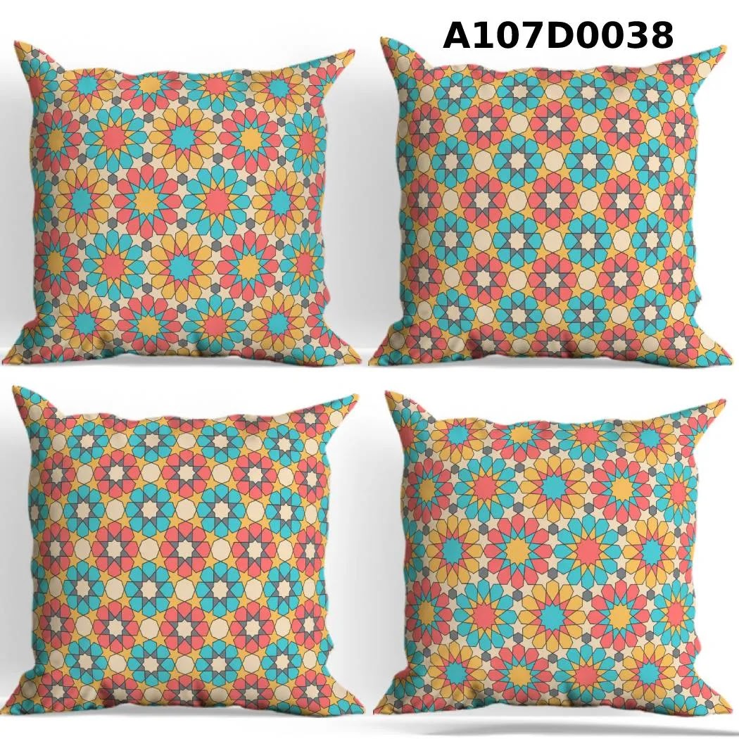 طقم أغطية وسائد 4 قطع  بتصاميم مميزة