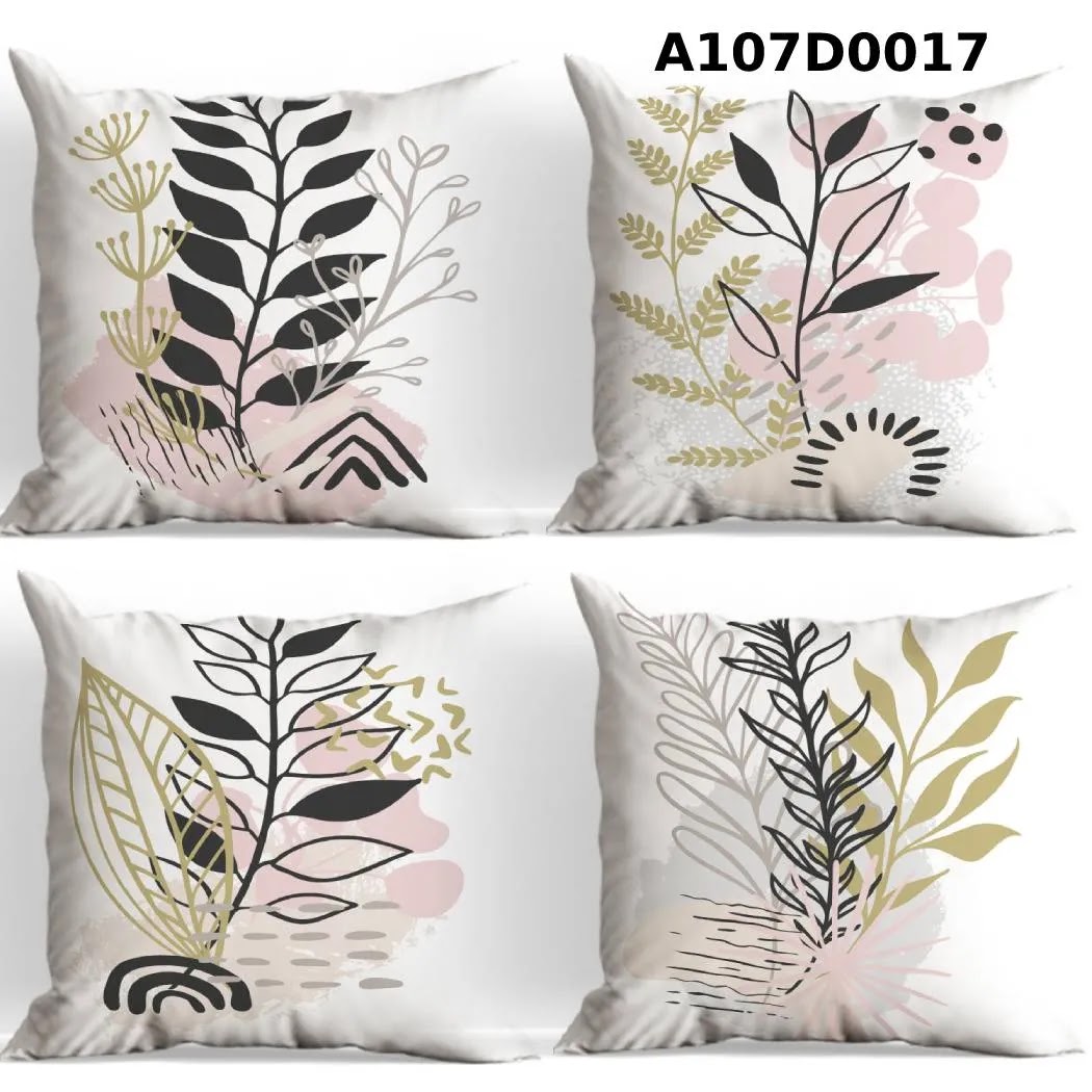 طقم أغطية وسائد 4 قطع  بتصاميم مميزة