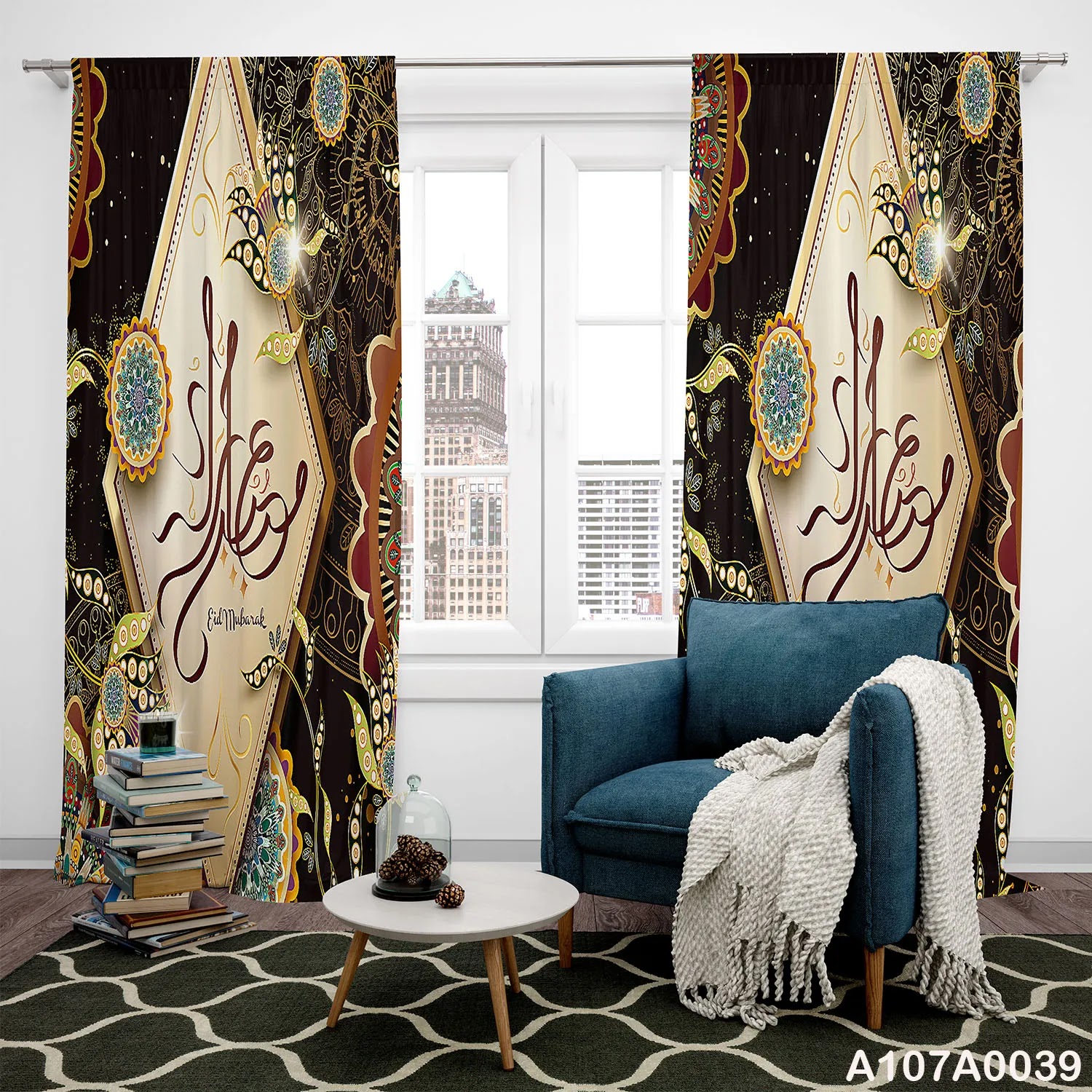 ستائر طباعة طرفين