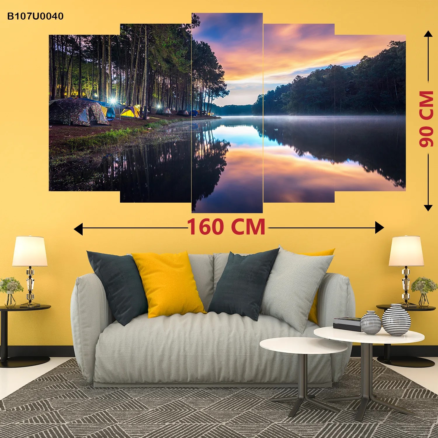 لوحات خماسية مدرج قياس كبير