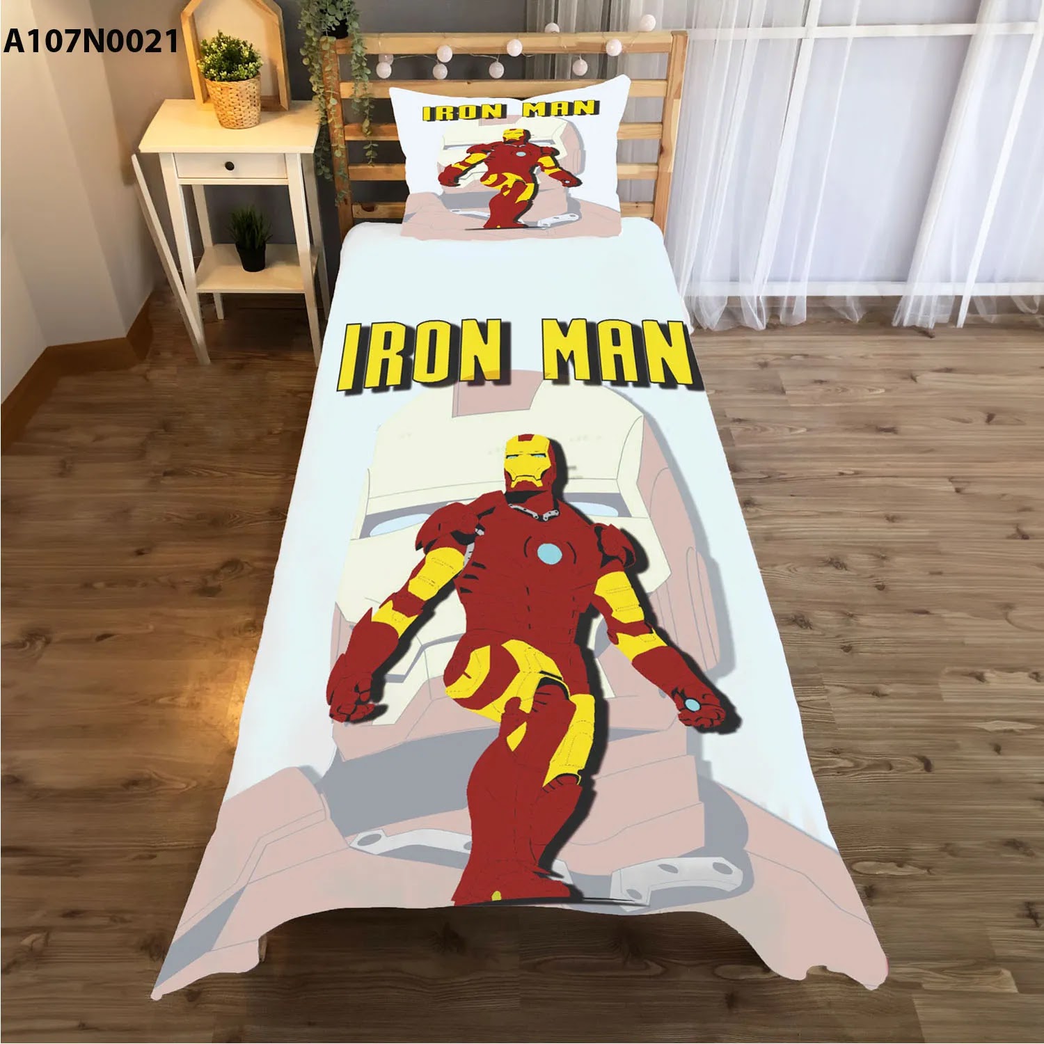 وجه سرير مع وجه مخدة طباعة