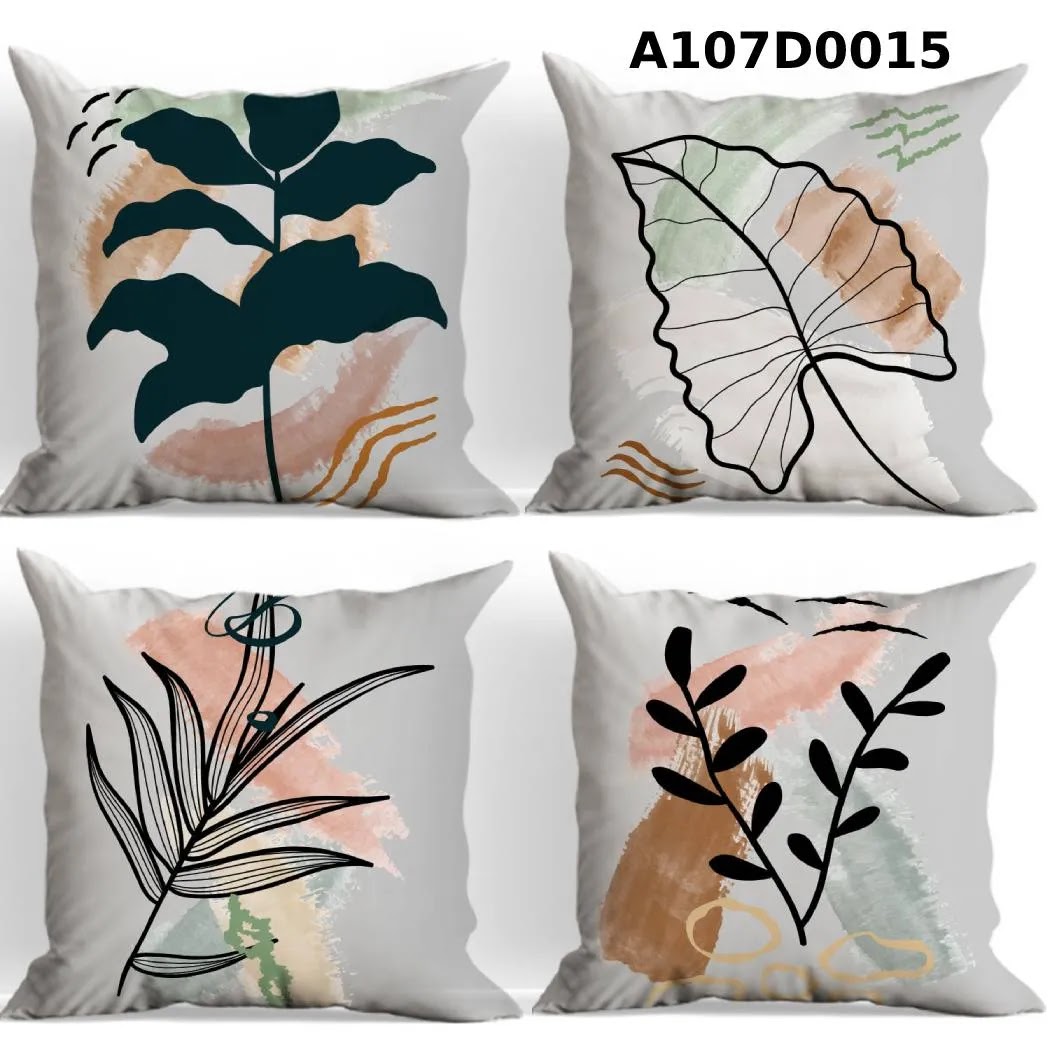 طقم أغطية وسائد 4 قطع  بتصاميم مميزة