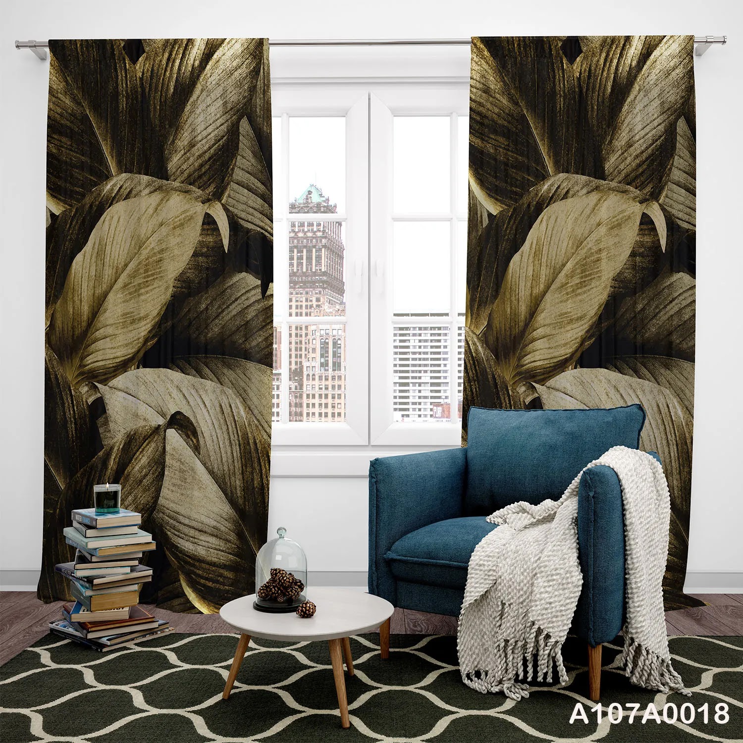 ستائر طباعة طرفين