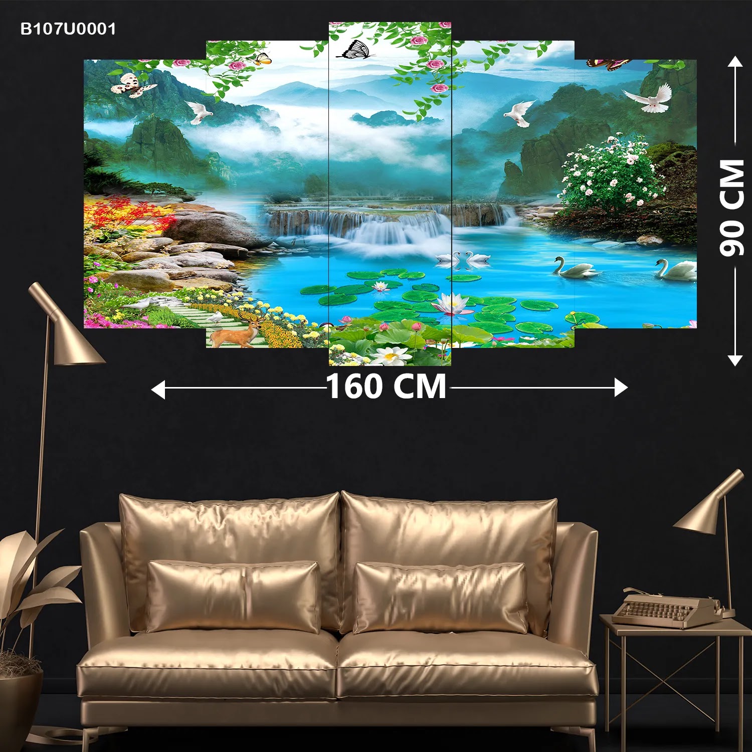 لوحات خماسية مدرج قياس كبير