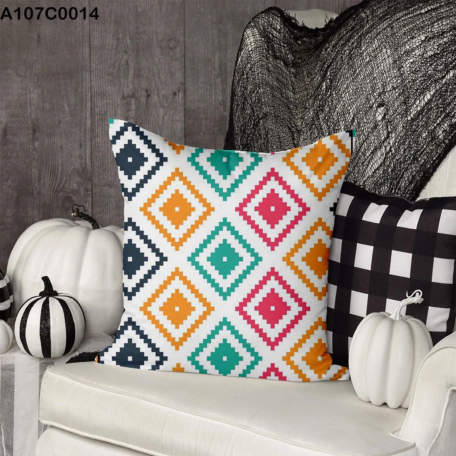 وجه مخدة مطبوع