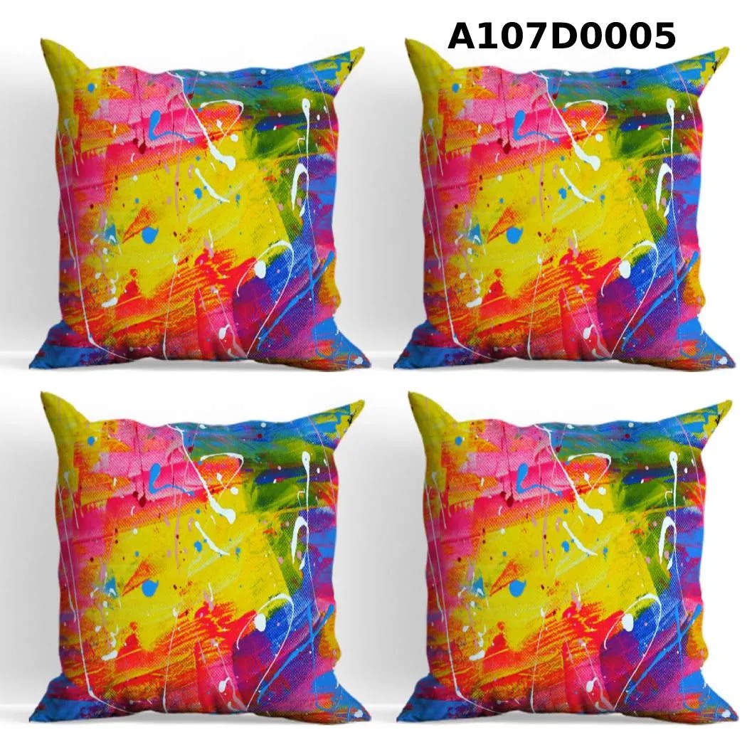 طقم أغطية وسائد 4 قطع  بتصاميم مميزة